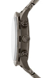 Emporio Armani Mario Chronograph Blue Dial Grey Steel Strap Watch For Men - AR80045 Authentic Buy Shop Now