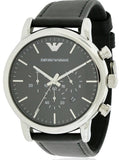 Emporio Armani Dress Analog Black Dial Black Leather Strap Watch For Men - AR8029 Authentic Buy Shop Now