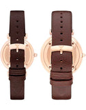 Emporio Armani Analog White Dial Brown Leather Strap Watch For Men - AR9042 Authentic Buy Shop Now