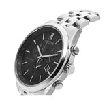Citizen Eco Drive Chronograph Black Dial Silver Steel Strap Watch For Men - AT2140-55E Authentic Buy Shop Now