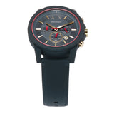 Armani Exchange Outerbanks Chronograph Blue Dial Blue Silicone Strap Watch For Men - AX1335 Authentic Buy Shop Now