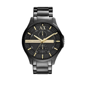Armani Exchange Hampton Chronograph Black Dial Black Steel Strap Watch For Men - AX2121 Authentic Buy Shop Now