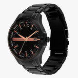 Armani Exchange Hampton Chronograph Black Dial Black Steel Strap Watch For Men - AX2150 Authentic Buy Shop Now