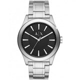 Armani Exchange Nico Analog Black Dial Silver Steel Strap Watch For Men - AX2320 Authentic Buy Shop Now