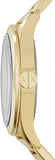 Armani Exchange Nico Analog Black Dial Gold Steel Strap Watch For Men - AX2328 Authentic Buy Shop Now