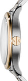 Armani Exchange Nico Quartz Blue Dial Two Tone Steel Strap Watch For Men - AX2332 Authentic Buy Shop Now