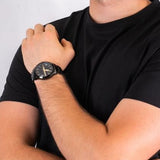 Armani Exchange Hampton Chronograph Black Dial Black Steel Strap Watch For Men - AX2413 Authentic Buy Shop Now