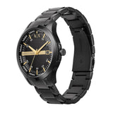 Armani Exchange Hampton Chronograph Black Dial Black Steel Strap Watch For Men - AX2413 Authentic Buy Shop Now