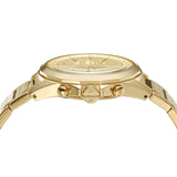 Armani Exchange Drexler Chronograph Gold Dial Gold Steel Strap Watch For Men - AX2602 Authentic Buy Shop Now