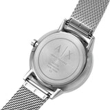 Armani Exchange Cayde Chronograph Black Dial Silver Mesh Strap Watch For Men - AX2714 Authentic Buy Shop Now