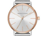 Armani Exchange Lola Analog White Dial Silver Mesh Strap Watch For Women - AX5537 Authentic Buy Shop Now