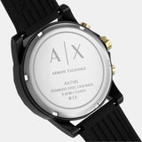 Armani Exchange Outerbanks Chronograph Black Dial Black Steel Strap Watch For Men - AX7105 Authentic Buy Shop Now
