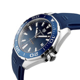 Tag Heuer Aquaracer Quartz Blue Dial Blue Rubber Strap Watch for Men - WAY101C.FC6153 Authentic Buy Shop Now