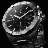 Tag Heuer Aquaracer Automatic Chronograph Black Dial Silver Steel Strap Watch for Men - CAY2110.BA0927 Authentic Buy Shop Now