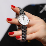 Emporio Armani T Bar Mother of Pearl Dial Steel Strap Watch For Women - AR1682 Authentic Buy Shop Now