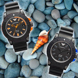 Emporio Armani Sportivo Quartz Black Dial Black Silicone Strap Watch For Men - AR5969 Authentic Buy Shop Now