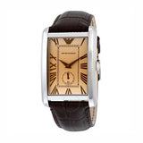 Emporio Armani Classic Brown Dial Brown Leather Strap Watch For Men - AR1605 Authentic Buy Shop Now