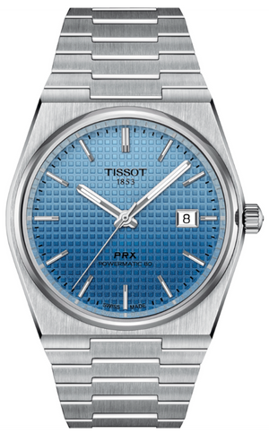 Tissot PRX Powermatic 80 Gradient Blue Dial Silver Steel Strap Watch for Men - T137.407.11.351.01 Authentic Buy Shop Now