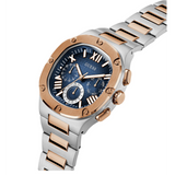 Guess Headliner Multifunction Blue Dial Two Tone Steel Strap Watch For Men - GW0572G4 Authentic Buy Shop Now