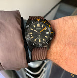 Seiko Prospex Black Series 1965 Limited Edition Black Dial Brown NATO Strap Watch For Men - SPB253J1 Authentic Buy Shop Now