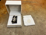 Versace V-Flare Quartz Black Dial Black Leather Strap Watch for Women - VEBN00218 Authentic Buy Shop Now