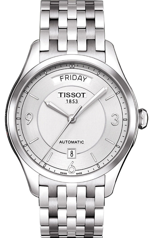 Tissot T Classic T One Automatic Silver Dial Silver Steel Strap Watch For Men - T038.430.11.037.00 Authentic Buy Shop Now