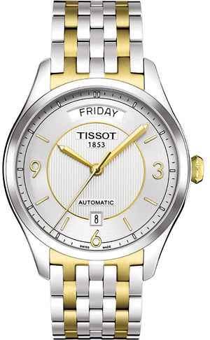 Tissot T Classic T One Automatic Silver Dial Two Tone Steel Strap Watch For Men - T038.430.22.037.00 Authentic Buy Shop Now
