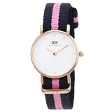 Daniel Wellington Classy Winchester White Dial Two Tone NATO Strap Watch For Women - DW00100065 Authentic Buy Shop Now