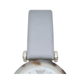 Emporio Armani White Dial Light Blue Leather Strap Watch For Women - AR11002 Authentic Buy Shop Now
