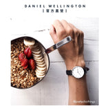 Daniel Wellington Classic Petite Sheffield White Dial Black Leather Strap Watch For Women - DW00100186 Authentic Buy Shop Now
