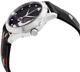 Gucci Le Marche Des Merveilles Black Dial Black Leather Strap Unisex Watch - YA1264007 Authentic Buy Shop Now
