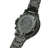 Emporio Armani Diver Chronograph Black Dial Black Steel Strap Watch For Men - AR80050 Authentic Buy Shop Now