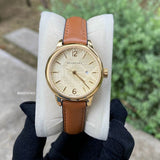 Burberry The Classic Champagne Gold Dial Brown Leather Strap Watch for Women - BU10101 Authentic Buy Shop Now