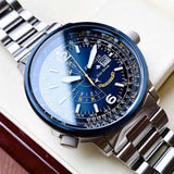 Citizen Promaster Nighthawk Eco Drive Navy Blue Dial Silver Steel Strap Watch For Men - BJ7006-56L Authentic Buy Shop Now