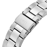 Hugo Boss Troper Chronograph Blue Dial Silver Steel Strap Watch For Men - 1514069 Authentic Buy Shop Now