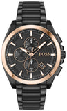 Hugo Boss Grandmaster Black Dial Black Steel Strap Watch for Men - 1513885 Authentic Buy Shop Now