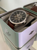 Fossil Flynn Automatic Black Dial Brown Leather Strap Watch for Men - BQ2270 Authentic Buy Shop Now