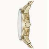 Fossil Dean Chronograph Champagne Dial Gold Steel Strap Watch for Men - FS4867 Authentic Buy Shop Now