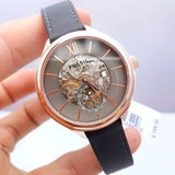 Fossil Suitor Mechanical Grey Dial Grey Leather Strap Watch for Women - BQ3265 Authentic Buy Shop Now