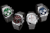 Breitling Chronomat B01 42 Six Nations Ireland Green Dial Silver Steel Strap Watch for Men - AB0134A91L1A1 Authentic Buy Shop Now