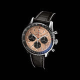 Breitling Navitimer B01 Chronograph 43 Brown Dial Black Leather Strap Watch for Men - AB0138241K1P1 Authentic Buy Shop Now