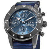 Breitling Superocean Heritage Chronograph 44 Outerknown Blue Dial Blue NATO Strap Watch for Men - M133132A1C1W1 Authentic Buy Shop Now