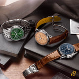 Breitling Premier B01 Chronograph 42 Green Dial Silver Steel Strap Watch for Men - AB0145371L1A1 Authentic Buy Shop Now