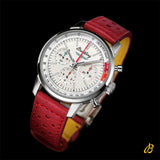 Breitling Top Time B01 Ford Thunderbird White Dial Red Leather Strap Watch for Men - AB01766A1A1X1 Authentic Buy Shop Now