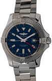 Breitling Avenger Automatic GMT 45 Blue Dial Silver Steel Strap Watch for Men - A32395101C1A1 Authentic Buy Shop Now