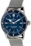 Breitling Superocean Heritage B20 Automatic 44 Blue Dial Silver Mesh Bracelet Watch for Men - AB2030161C1A1 Authentic Buy Shop Now