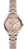 Burberry The Classic Rose Gold Dial Two Tone Steel Strap Watch for Women - BU10117 Authentic Buy Shop Now