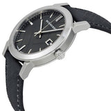 Burberry The City Grey Dial Black Leather Strap Watch for Men - BU9030 Authentic Buy Shop Now