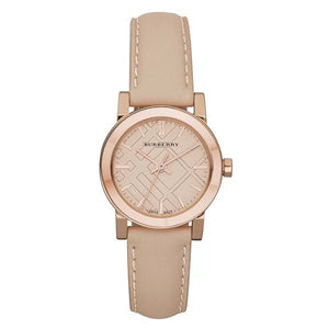 Burberry The City Gold Dial Beige Leather Strap Watch for Women - BU9210 Authentic Buy Shop Now