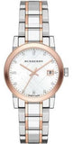 Burberry The City Silver Dial Two Tone Steel Strap Watch for Women - BU9214 Authentic Buy Shop Now